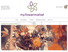 Tablet Screenshot of myflowermarket.com